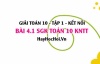 Bài 4.1 SGK Toán 10 tập 1 Kết nối tri thức